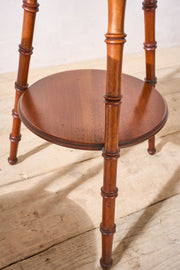 Pair of early 20th century Faux bamboo side tables