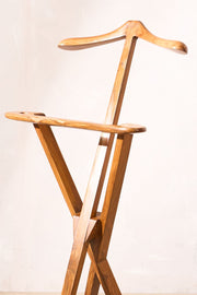Mid 20th century Walnut folding Valet stand