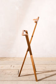 Mid 20th century Walnut folding Valet stand