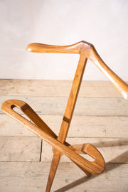 Mid 20th century Walnut folding Valet stand