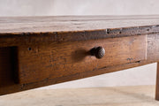 RESERVED 18th century Oval Elm French Farmhouse dining table - TallBoy Interiors