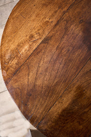 RESERVED 18th century Oval Elm French Farmhouse dining table - TallBoy Interiors