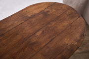 RESERVED 18th century Oval Elm French Farmhouse dining table - TallBoy Interiors