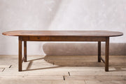 RESERVED 18th century Oval Elm French Farmhouse dining table - TallBoy Interiors