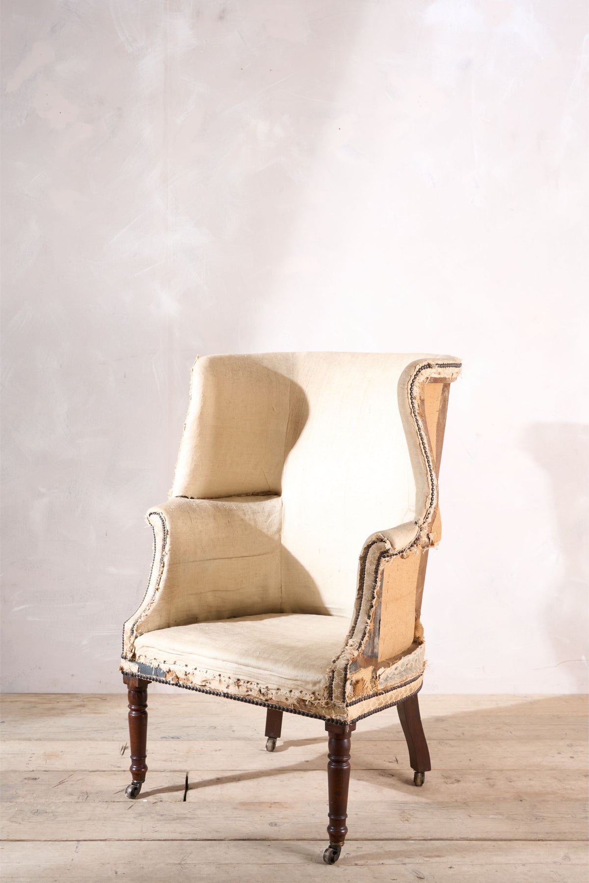 Elegant Georgian barrel back armchair - TallBoy Interiors