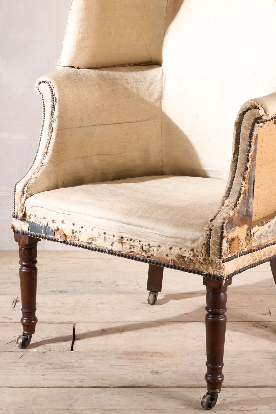 Elegant Georgian barrel back armchair - TallBoy Interiors