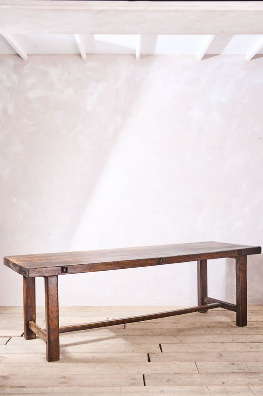 19th century French Elm Farmhouse work table