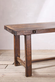 19th century French Elm Farmhouse work table