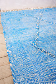 Genuine Hand woven Moroccan rug- Blue diamond - TallBoy Interiors
