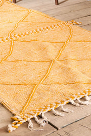 Genuine Hand woven Moroccan rug- Yellow diamond - TallBoy Interiors