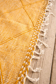 Genuine Hand woven Moroccan rug- Yellow diamond - TallBoy Interiors