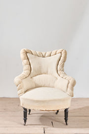Single Napoleon III piecurst armchair