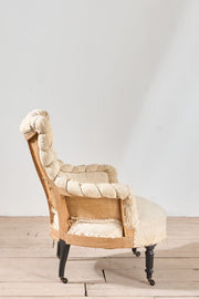 Single Napoleon III piecurst armchair