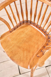 Unusual 19th century Arts and Crafts wingback Windsor chair
