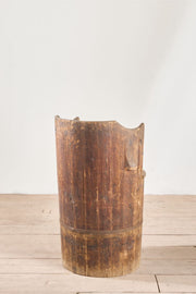 19th Century Folk art barrel chair - Brown