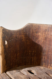19th Century Folk art barrel chair - Brown