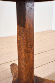 19th century Walnut Empire Gueridon table