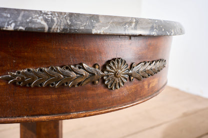 19th century Walnut Empire Gueridon table