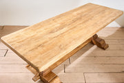 19th century Solid oak dining table - TallBoy Interiors
