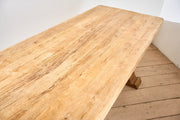 19th century Solid oak dining table - TallBoy Interiors