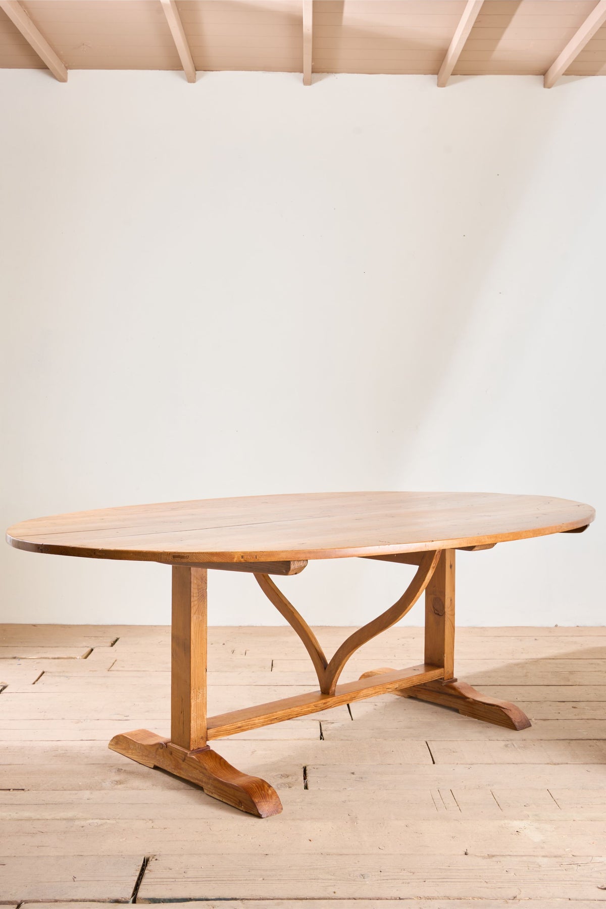 Rare very large 19th century Pine Vendange table - TallBoy Interiors