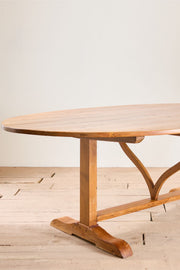 Rare very large 19th century Pine Vendange table - TallBoy Interiors