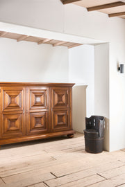 Mid century Brutalist solid oak cupboard