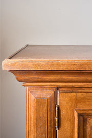 Mid century Brutalist solid oak cupboard