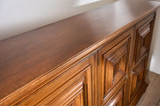 Mid century Brutalist solid oak cupboard