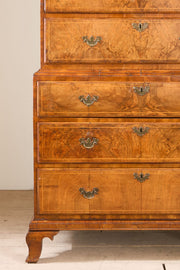 18th Century Walnut Chest on chest
