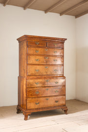 18th Century Walnut Chest on chest