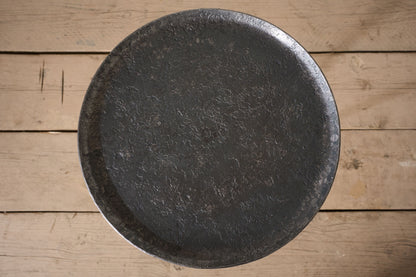 The 'Brokkr' Forged Steel Martini Table - Heavy texture