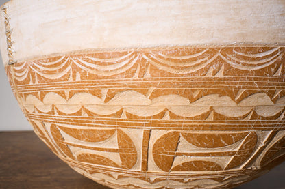 20th Century African carved Gourd bowl - No1