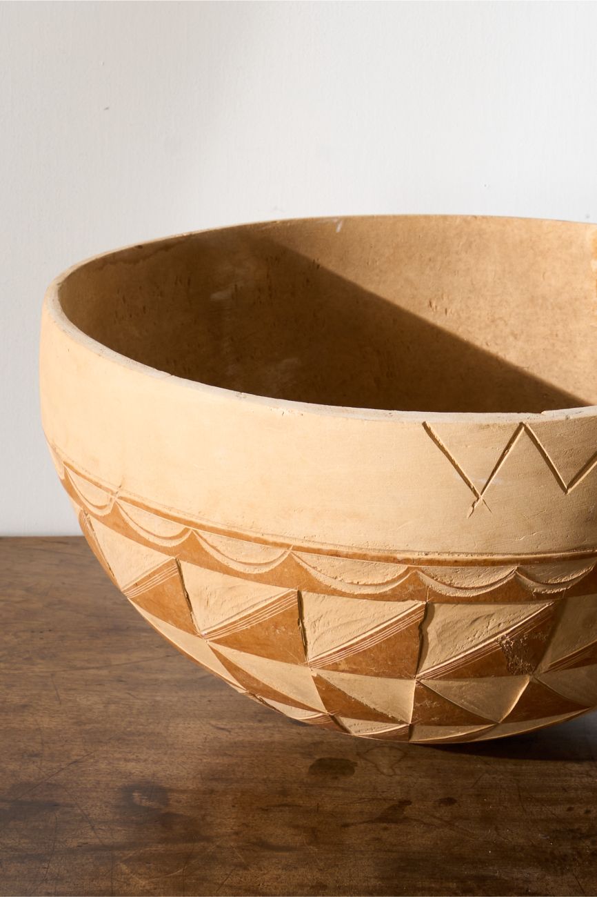 20th Century African carved Gourd bowl - No 2 - TallBoy Interiors