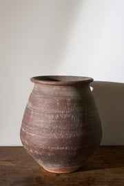 19th century Red French earthenware pot - TallBoy Interiors