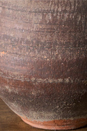 19th century Red French earthenware pot - TallBoy Interiors