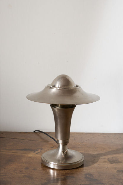 Art deco Chrome mushroom desk lamp by 'Kabeco'