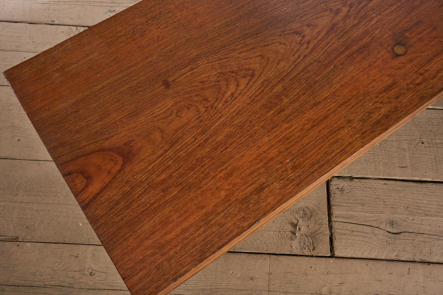 Mid century Solid teak slab coffee table