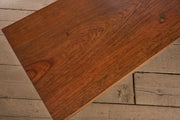 Mid century Solid teak slab coffee table