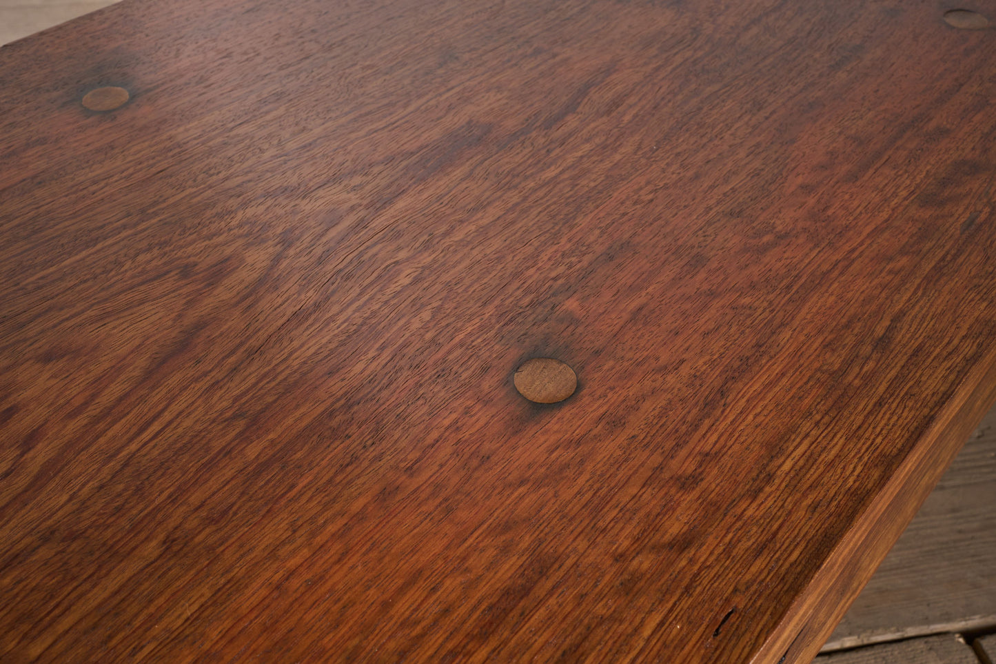 Mid century Solid teak slab coffee table