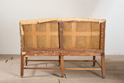 Georgian period Campaign sofa with tapered legs - TallBoy Interiors