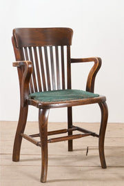 Pair of c.1920 oak desk chairs - TallBoy Interiors