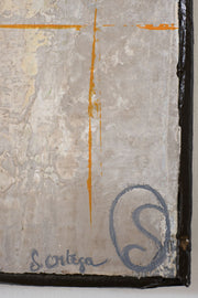 Large modern abstract painting on board by Sylvia Ortega - 001 - TallBoy Interiors