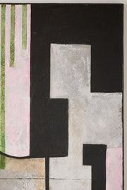 Large modern abstract painting on board by Sylvia Ortega - 002 - TallBoy Interiors