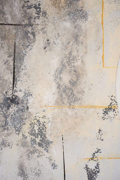 Large modern abstract painting on board by Sylvia Ortega - 003