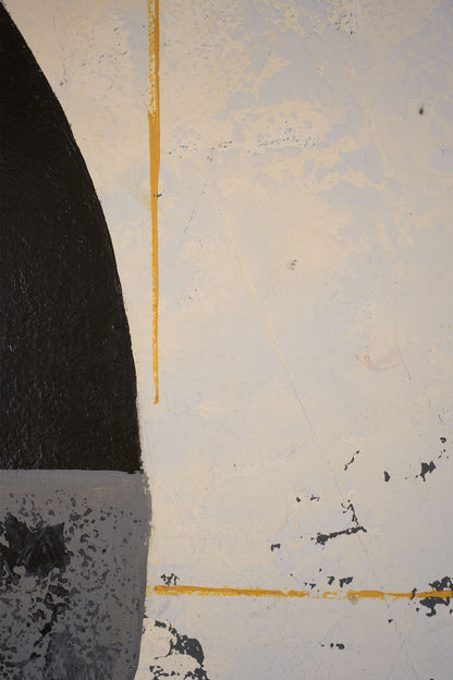 Large modern abstract painting on board by Sylvia Ortega - 003