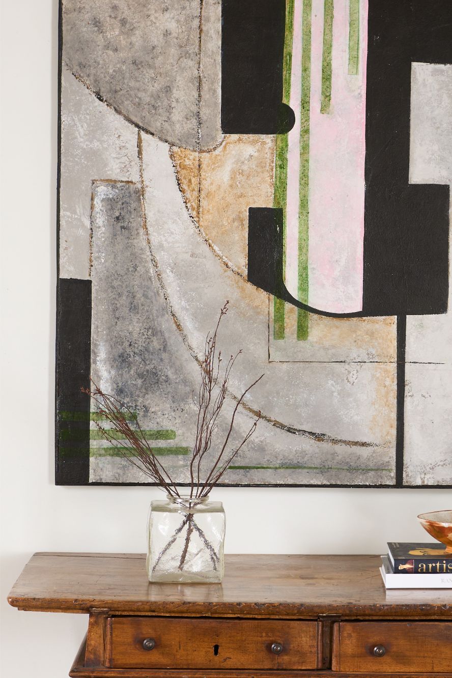 Large modern abstract painting on board by Sylvia Ortega - 002 - TallBoy Interiors