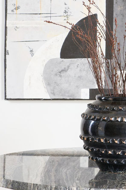 The 'Casa' circular marble centre table by TallBoy Interiors