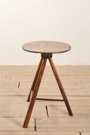 Rare late 18th early 19th century Elm cricket table - TallBoy Interiors