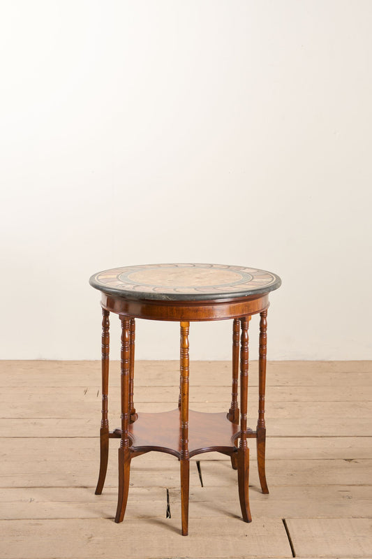 Rare 19th century Mahogany and Specimen marble side table